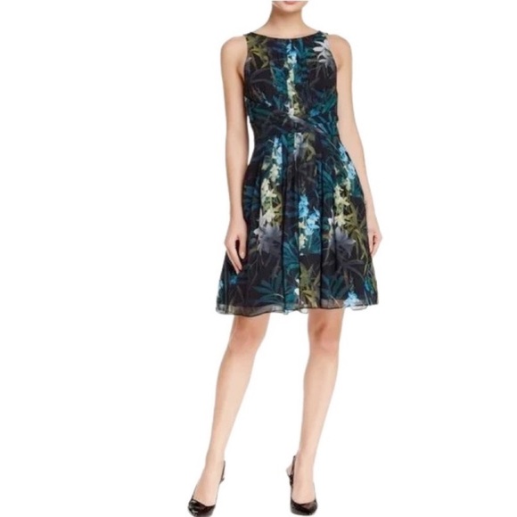 Ted Baker London Dresses Ted Baker Ameda Twilight Floral Pleat